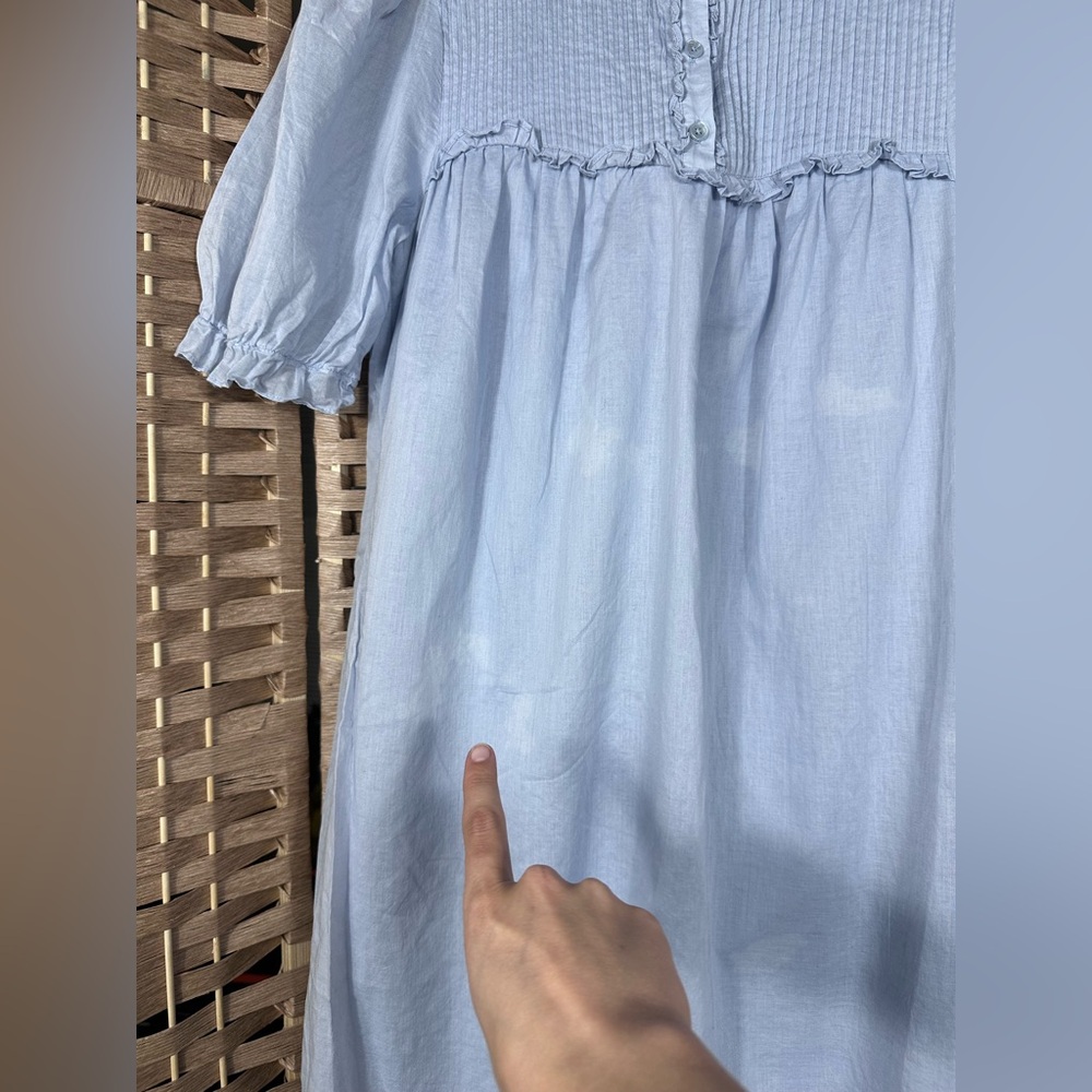Reformation Light Blue Folly Dress *FLAWED* - Size Small - Picture 6 of 13